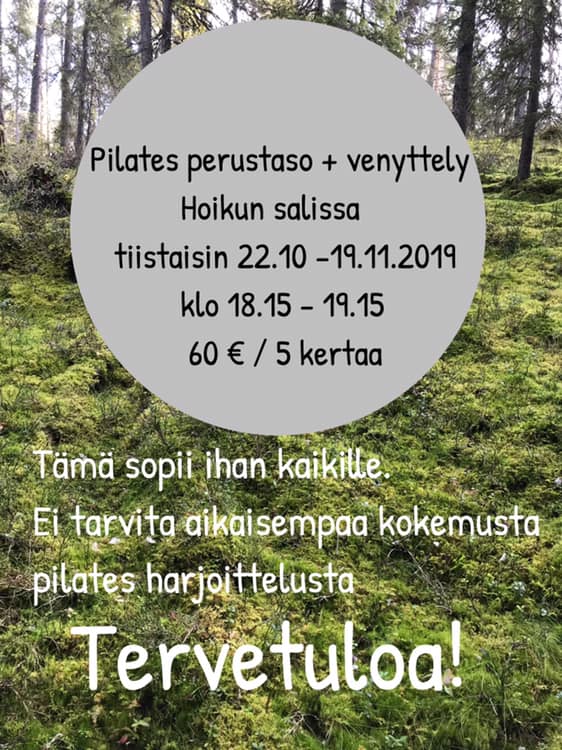 Pilates perustaso +&nbsp;venyttely